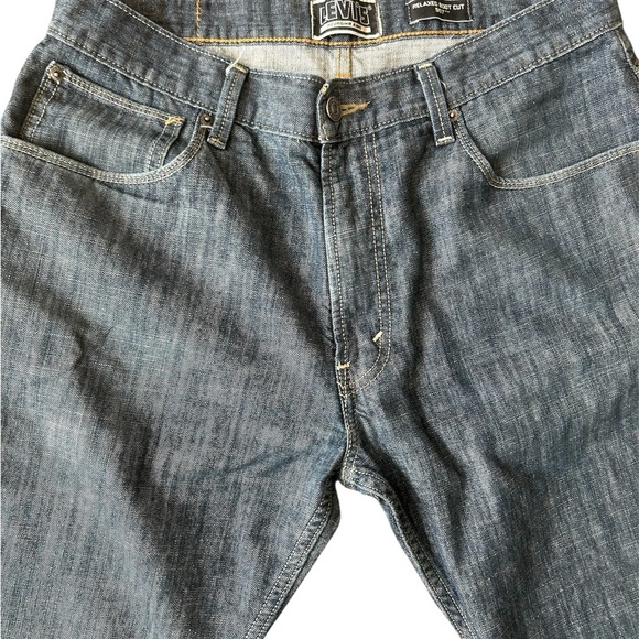Men’s Levi's 557 heather blue relaxed bootcut denim jeans Size W34 L34 - Picture 2 of 6